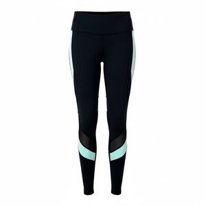 Alala x Pure Barre Black and Mint Leggings